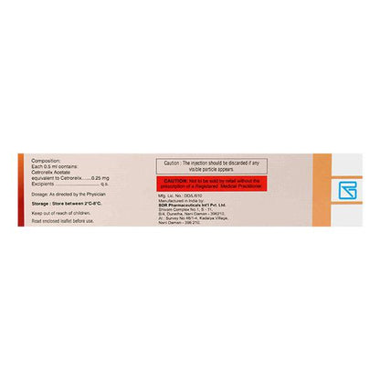 Ovucet 0.25mg Injection 1'S - Global Surgicals