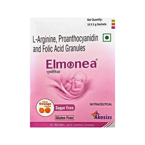 ELMONEA SUGAR FREE DELICIOUS ORANGE FLAVOUR GLUTEN FREE Sachet 5g