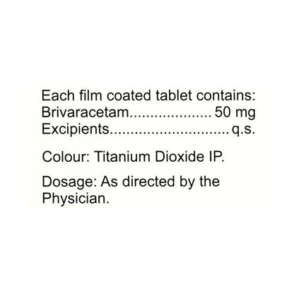 BRIVASURE 50 Tablet 10's