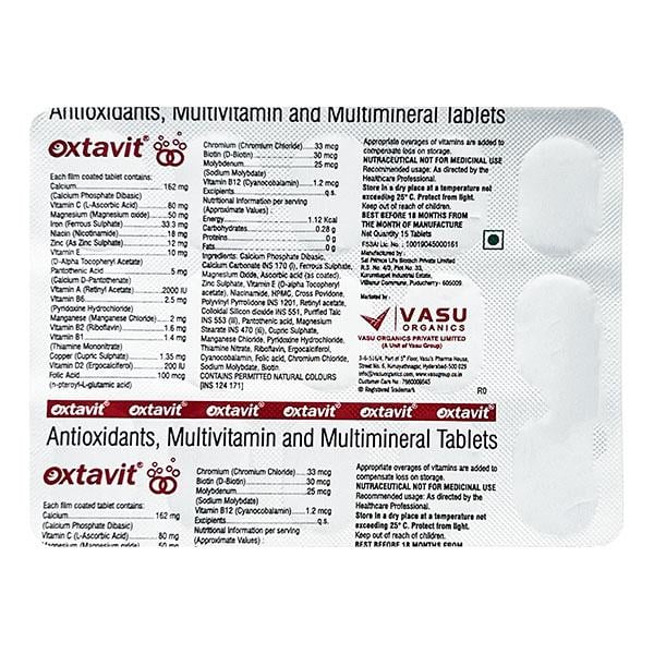 OXTAVIT Tablet 15's - Global Surgicals