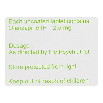 Ozapin MD 2.5mg Tablet 10'S - Global Surgicals