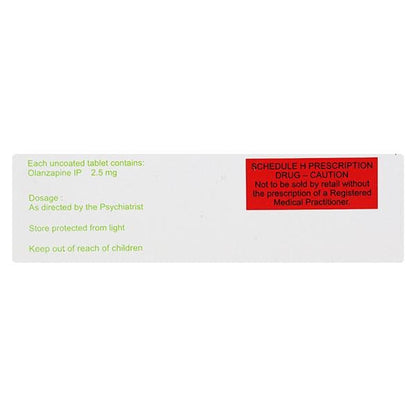 Ozapin MD 2.5mg Tablet 10'S - Global Surgicals