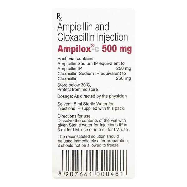 Ampilox C 500mg Injection 1's
