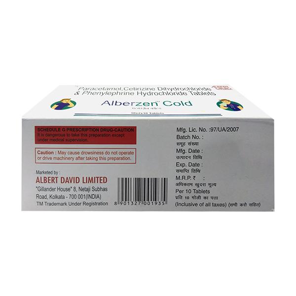 ALBERZEN COLD Tablet 10's
