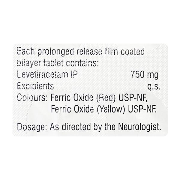LEVIPIL XR 750mg Tablet 10's