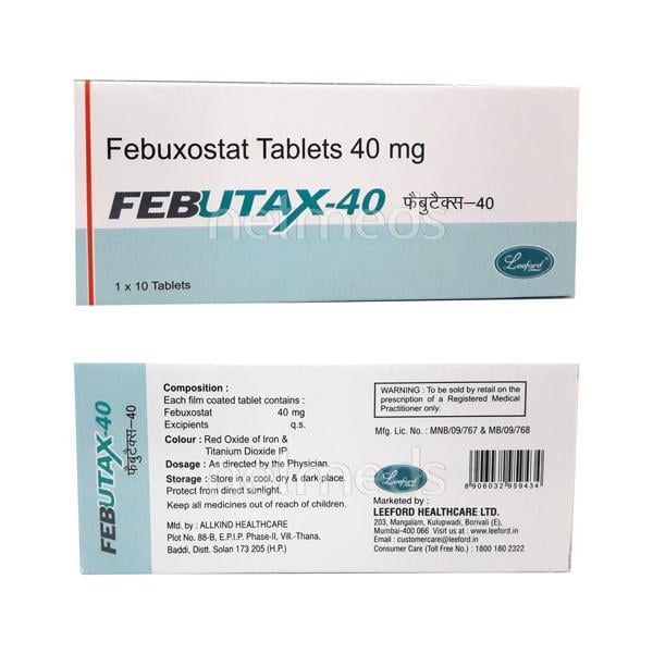 Febutax 40mg Tablet 10'S