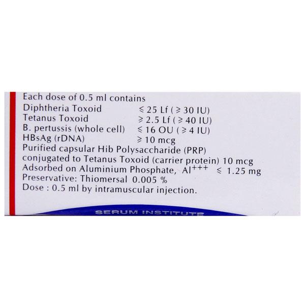 Pentavac SD (1Dose) Vaccine 0.5ml