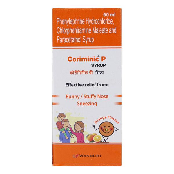 Coriminic P Orange Flavour Syrup 60ml