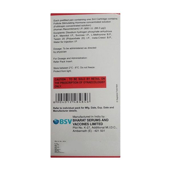 FOLIGRAF 900iu Prefilled Pen 1's