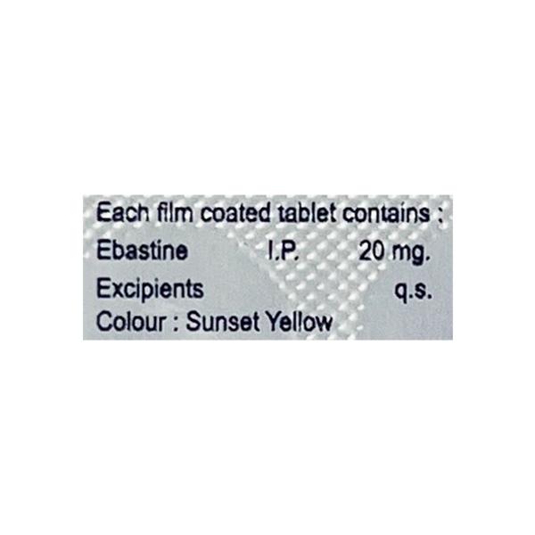 Ebahist 20mg Tablet 10'S