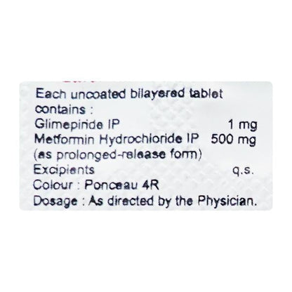 Laformin G 1/500mg Tablet 10'S