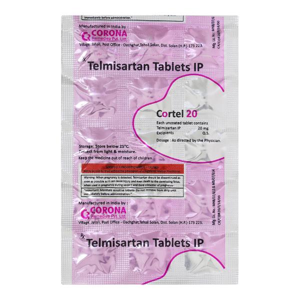 Cortel 20mg Tablet 15'S