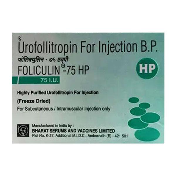Foliculin HP 75 IU Injection 1'S
