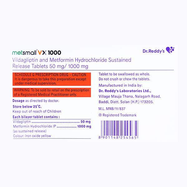 METSMALL VX 1000 Tablet 10's