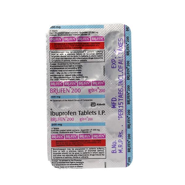Brufen 200mg Tablet 15'S