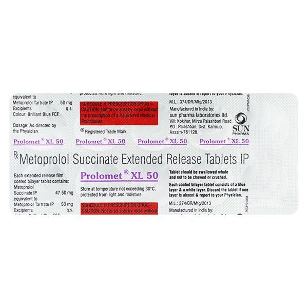 Prolomet XL 50mg Tablet 10'S