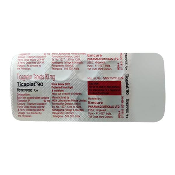 TICAPLAT 90mg Tablet 10's