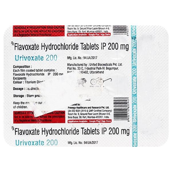 URIVOXATE 200 Tablet 15's