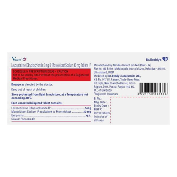 VOZET M 5/10mg Tablet 10's