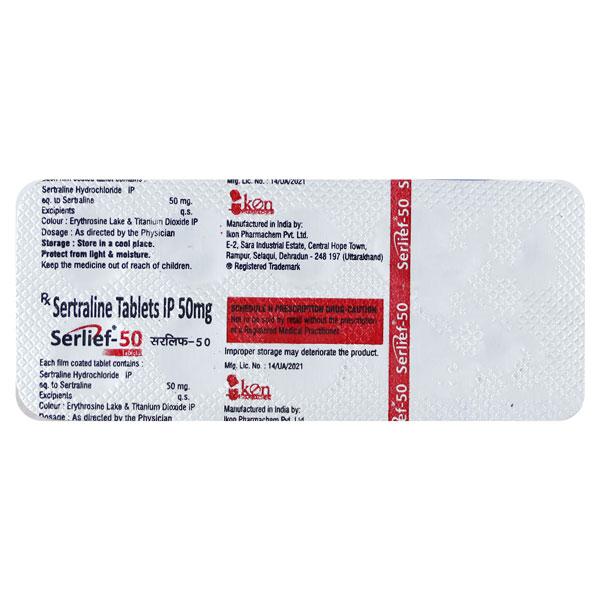 SERLIEF 50 Tablet 10's