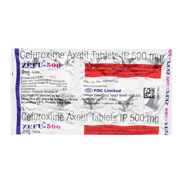 Zefu 500mg Tablet 10'S
