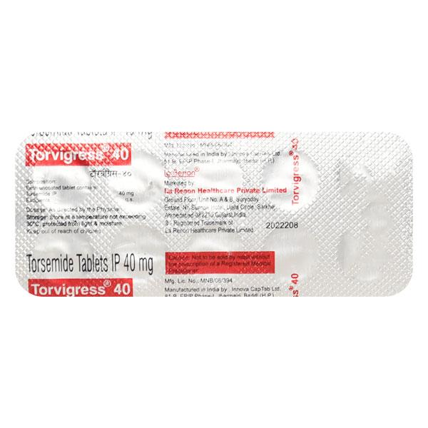 Torvigress 40mg Tablet 10'S