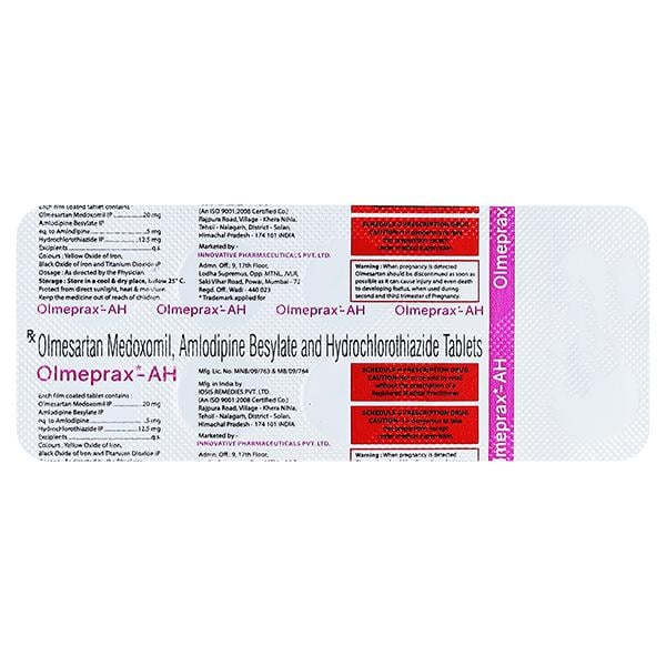 OLMEPRAX AH 20 Tablet 10's