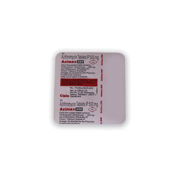 Azimax 500mg Tablet 5'S