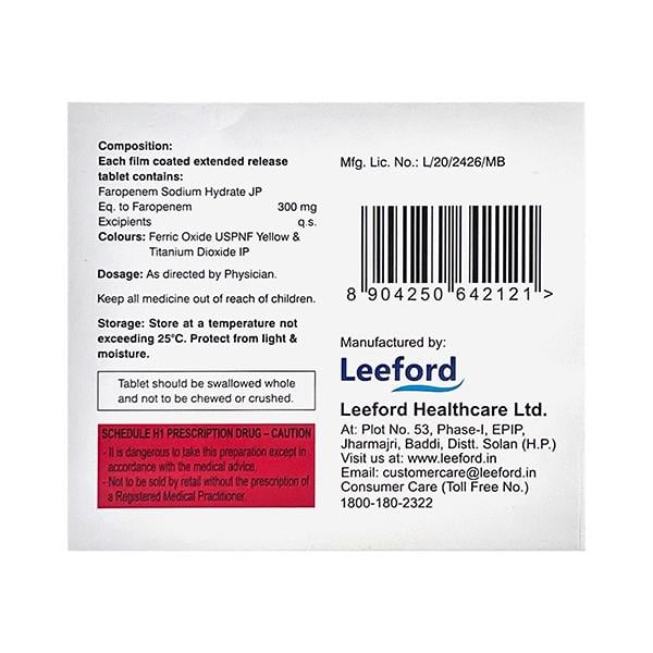 FRAPETERM 300 ER Tablet 6's