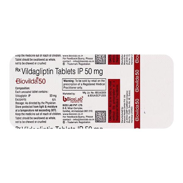 BIOVILDA 50mg Tablet 10's