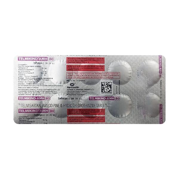 Telmikind AM 80mg Tablet 10'S