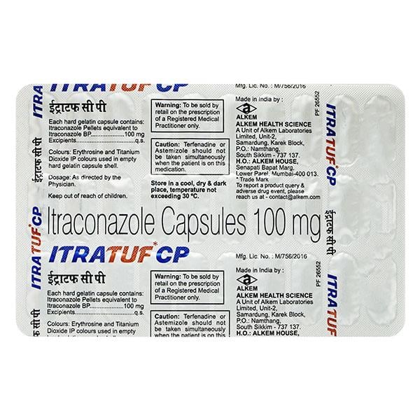ITRATUF CP 100mg Capsule 30's