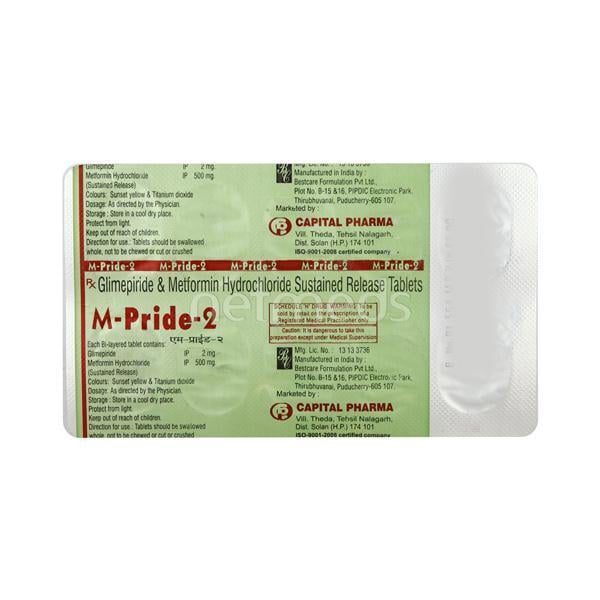 M Pride 2mg Tablet 10'S