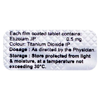 Etibliss 0.5mg Tablet 10'S