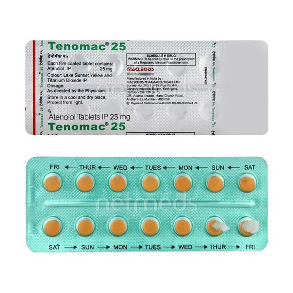 Tenomac 25mg Tablet 14'S