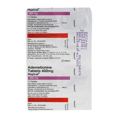 Heptral 400mg Tablet 10'S