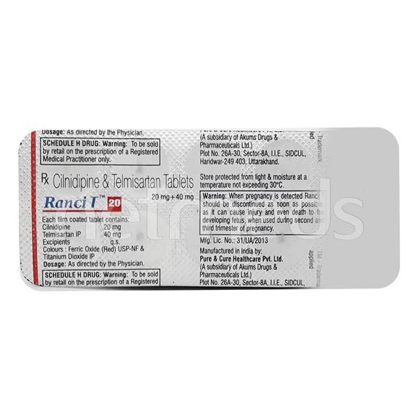Ranci T 20mg Tablet 10'S