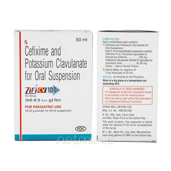 Zifi CV 100mg Dry Syrup 50ml