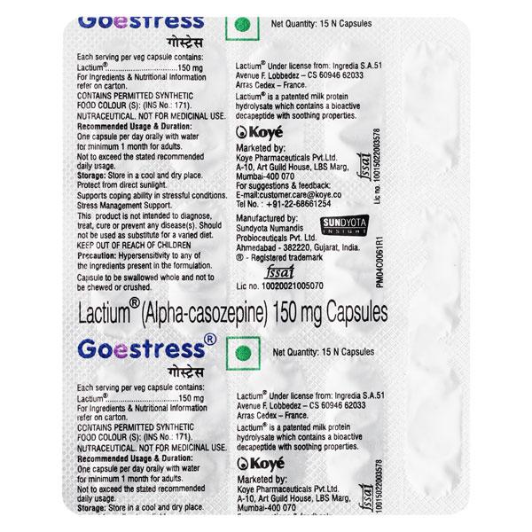 Goestress Capsule 15'S