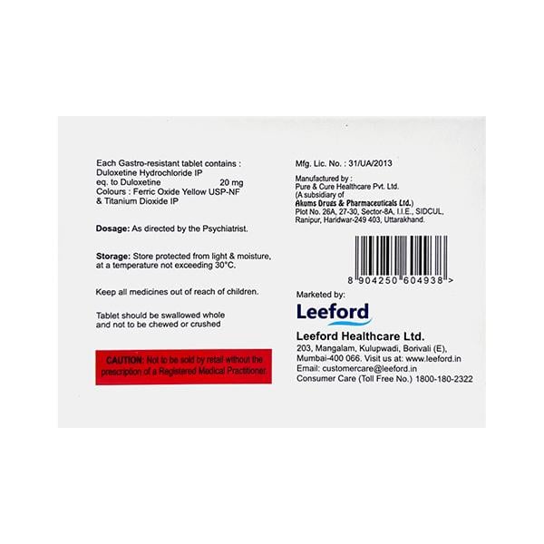 DUTEX 20 Tablet 10's