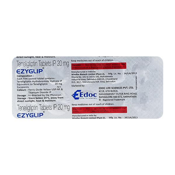 EZYGLIP 20mg Tablet 10's