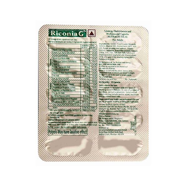 Riconia G Capsule 10'S