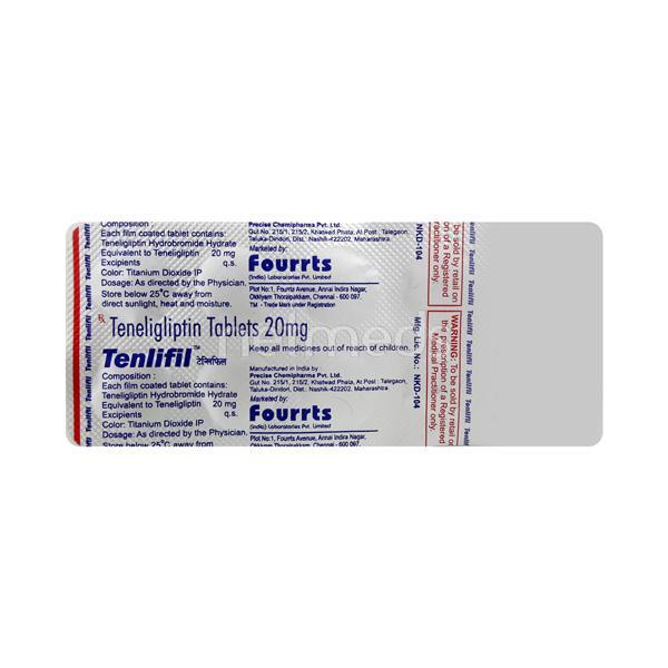 Tenlifil 20mg Tablet 10'S