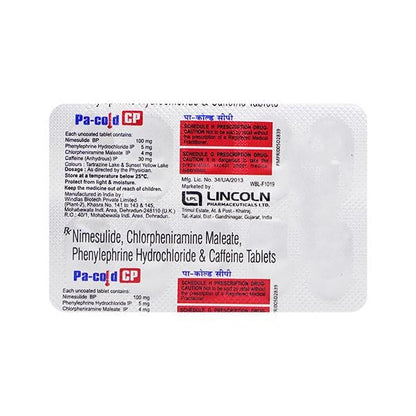 PA COLD CP Tablet 10's - Global Surgicals
