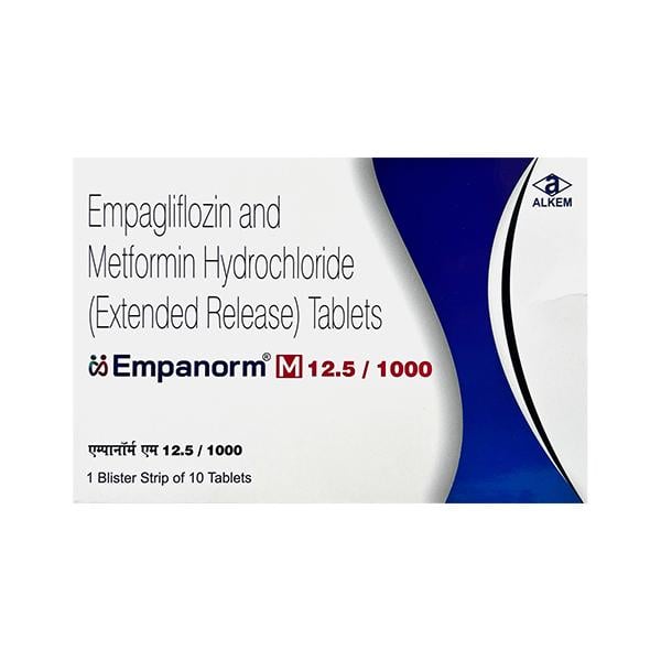 EMPANORM M 12.5/1000 Tablet 10's
