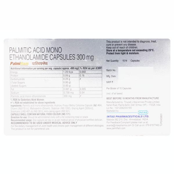 PALMIFLAM Capsule 10's - Global Surgicals