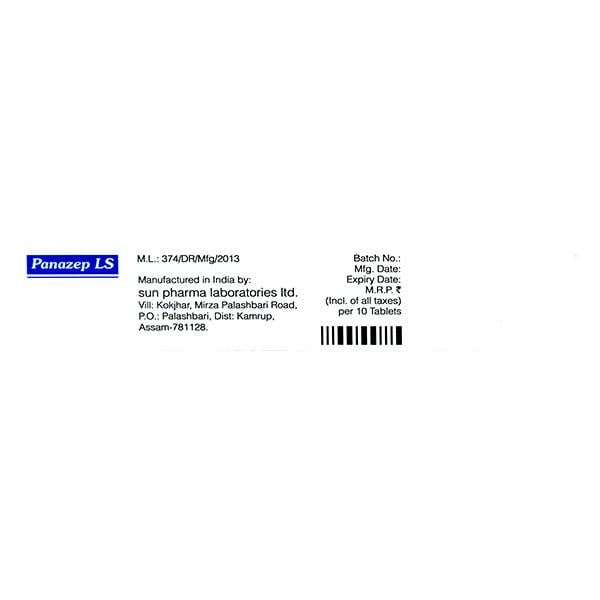 Panazep LS Tablet 10'S - Global Surgicals