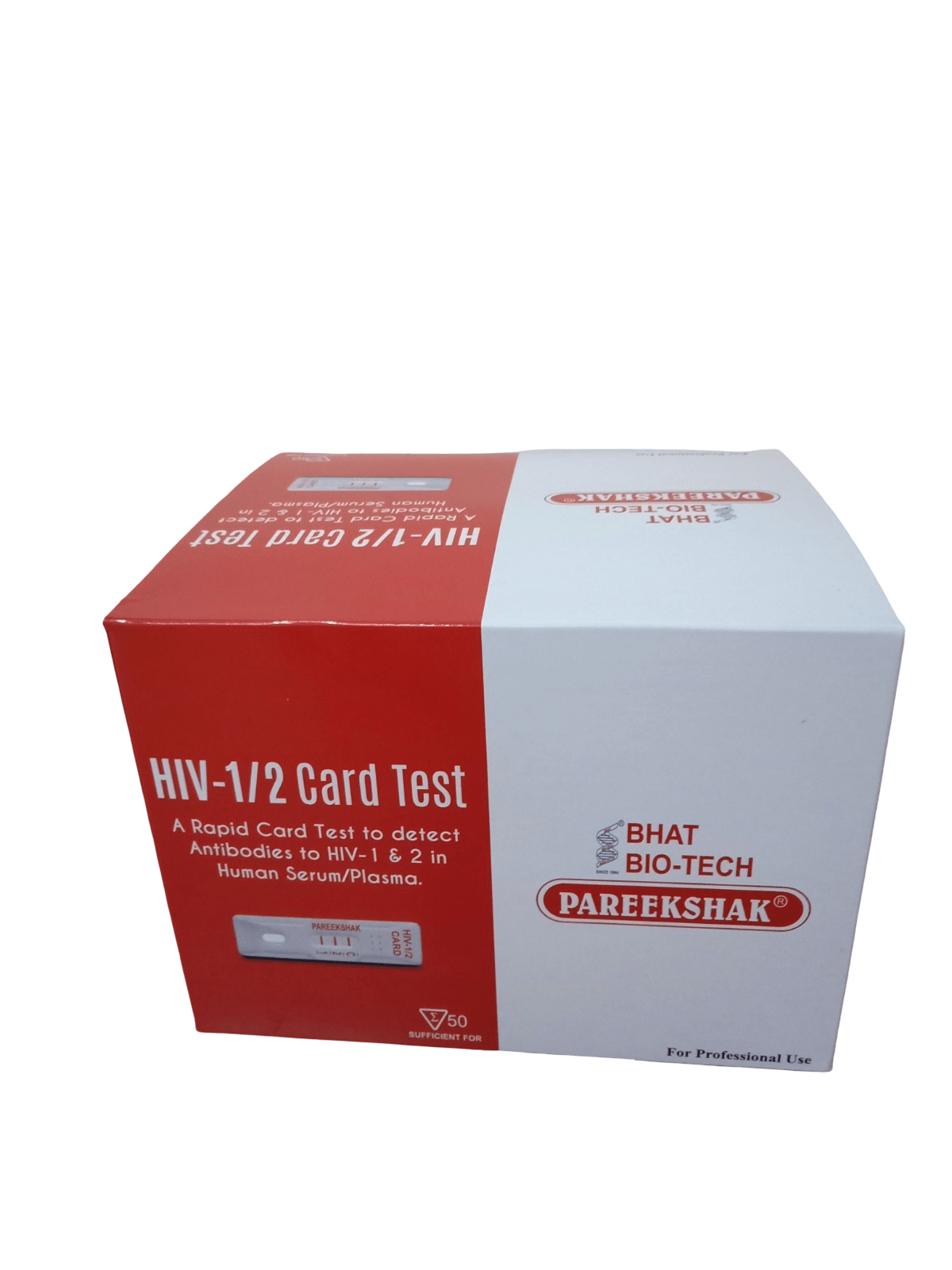 Pareekshak HIV - 1/2 Triline Rapid Card - Global Surgicals