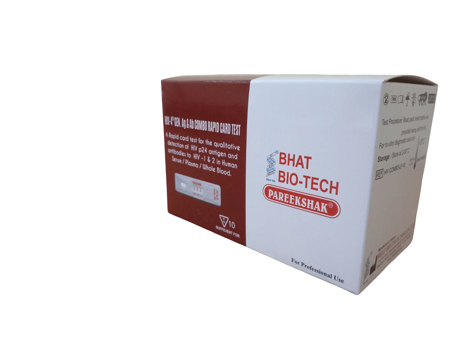 Pareekshak HIV 4th Gen Ag and Ab Combo Rapid Card - Global Surgicals