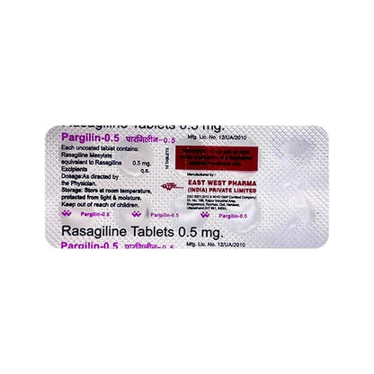 Pargilin 0.5mg Tablet 10'S - Global Surgicals